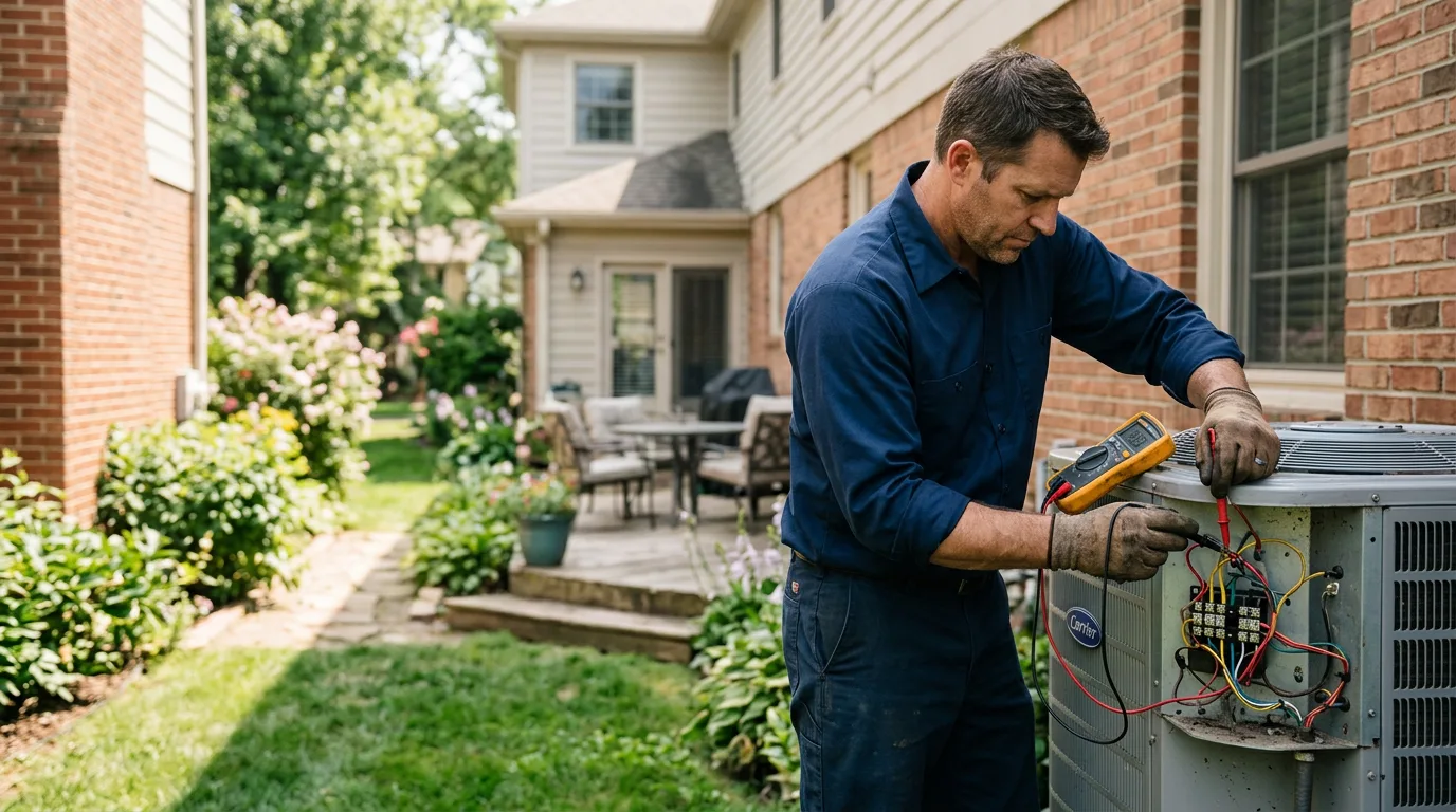 HVAC technician working near Marceline, MO